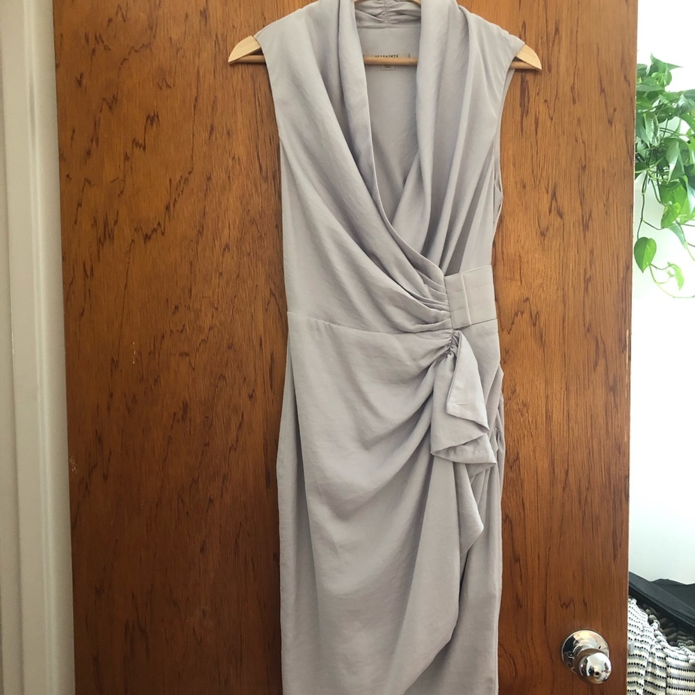 All Saints Silver Cancity Dress - Picture 2 of 6